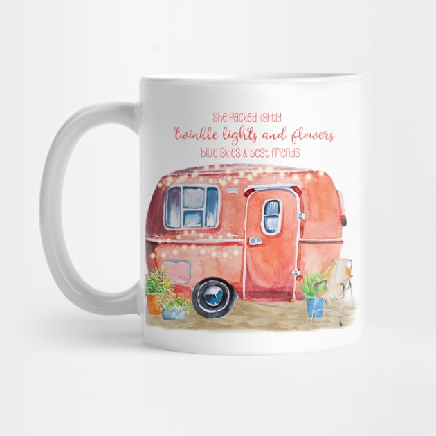 Whimsical Retro Camper Caravan by FreeSpiritedNomads